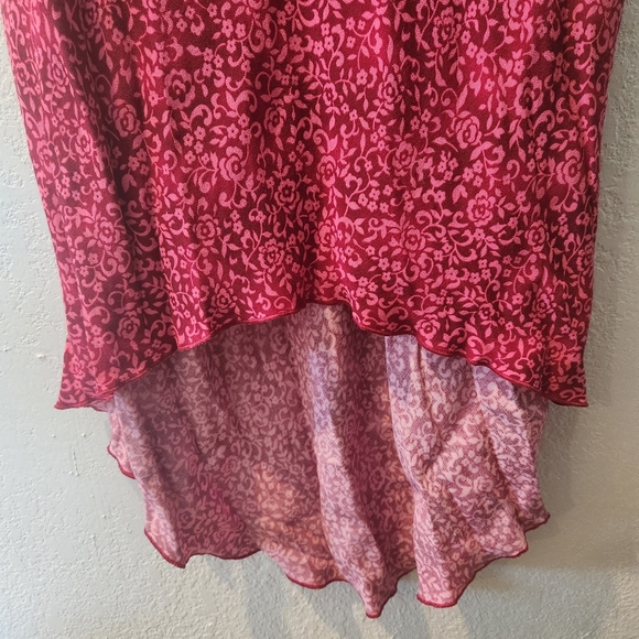 Vintage 90s Rampage Floral Dress Midi Pink - Picture 4 of 6